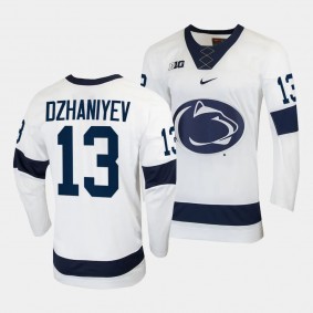 Danny Dzhaniyev Penn State Nittany Lions College Hockey White Replica Jersey 13