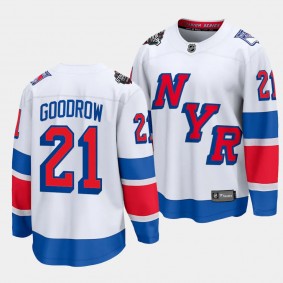2024 NHL Stadium Series Barclay Goodrow Jersey New York Rangers White #21 Breakaway Player Men's