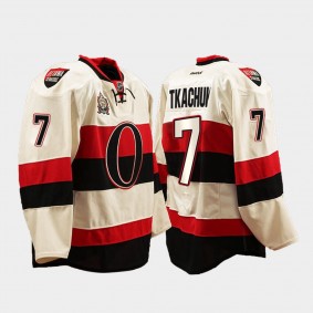 Brady Tkachuk Ottawa Senators Heritage Classic White Jersey