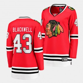 Colin Blackwell Chicago Blackhawks Home Women Breakaway Player 43 Jersey