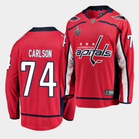 #74 John Carlson Capitals Stanley Cup Playoffs Breakaway 2019 Jersey Men's