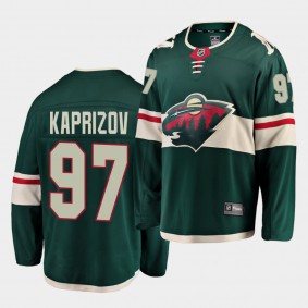 Kirill Kaprizov #97 Wild Home Green Breakaway Player Jersey