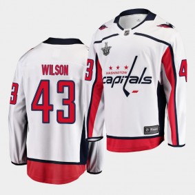 #43 Tom Wilson Capitals Stanley Cup Playoffs Away 2019 Jersey Men's